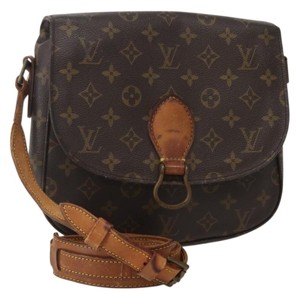 Authentic LOUIS VUITTON Monogram Saint Cloud GM Shoulder Bag M51242 LV